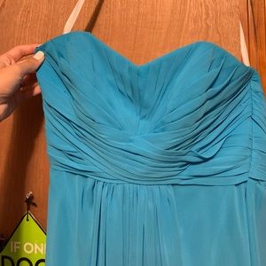 Malibu blue David’s bridal dress